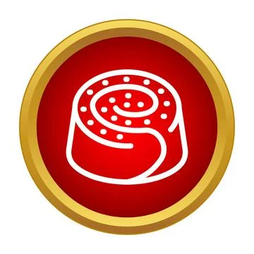 Candy roll icon representing confectionery sweets and desserts Ilustração Stock