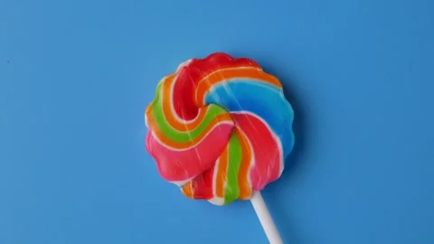 Candy rotation close up top view2 Stock Footage 212921662