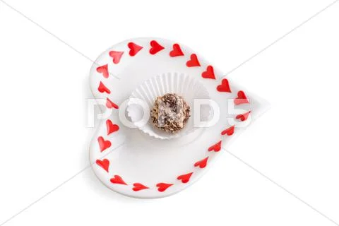 Candy on the saucer Stock Photos