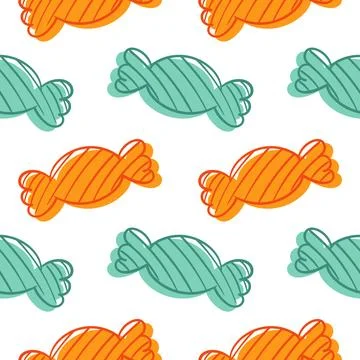 Candy seamless pattern 2 Illustrazione stock