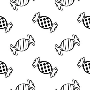 Candy seamless pattern 2 Illustrazione stock