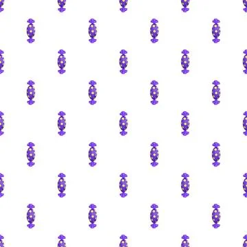 Candy seamless pattern creating a sweet background Stock Illustration