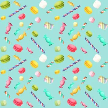 Candy seamless pattern Illustrazione stock