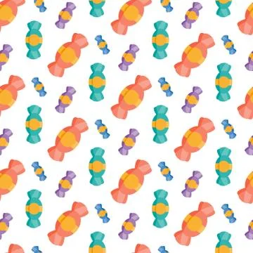 Candy. Seamless pattern Stock Illustration