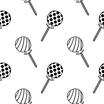 Candy seamless pattern Stock Illustration