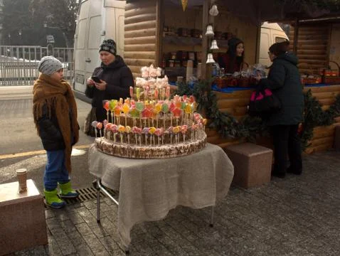 Candy-seller Stock Photos