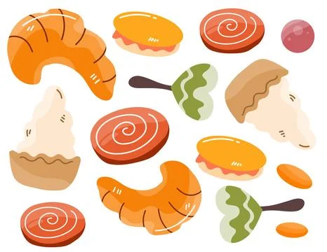 Candy set vector bundle for sweet candy bundle set vector Stock Illustration