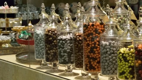 Candy shop dolly shot Stock Footage 75347585