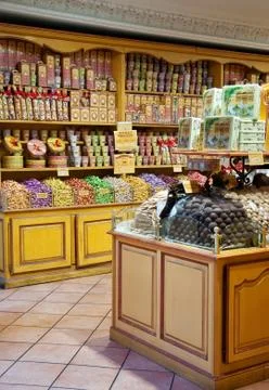 Candy shop in nice Stock Photos