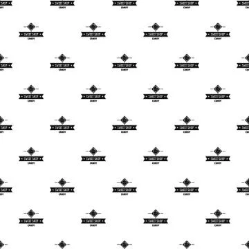 Candy shop pattern vector seamless Stock Illustration