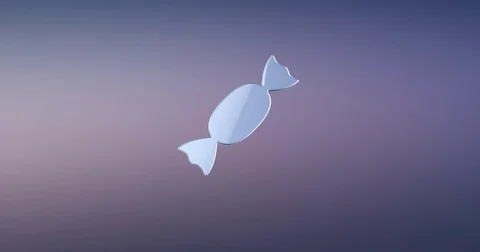 Candy Silver 3d Icon Stock Footage 74314193