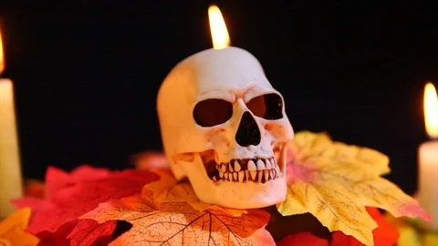 Candy with skull Halloween theme animation 스톡 동영상 94438767