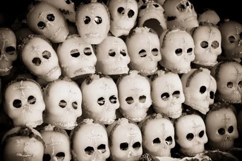 Candy skulls Stock Photos