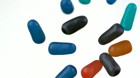 Candy, Slow Motion Stock Footage 10700616