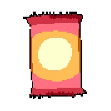 Candy snack pack pixel art vector illustration Illustrazione stock