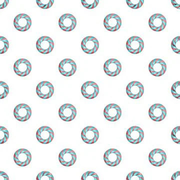 Candy spiral seamless pattern with red and blue stripes イラスト素材