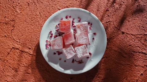 Candy Sprinkling Background Sweets Stock Footage 274690648