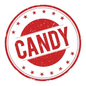 CANDY stamp sign Stock Illustration