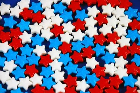 Candy stars pattern Foto stock