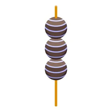 Candy stick icon isometric vector. Chocolate festival Stock Illustration