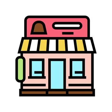 Candy store color icon vector illustration Stock Illustration
