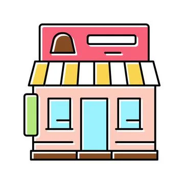 Candy store color icon vector illustration Stock Illustration