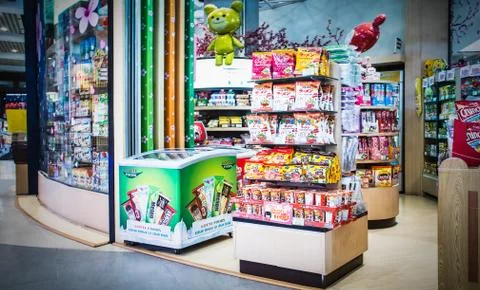 Candy store in Gateway department store Stock Illustration