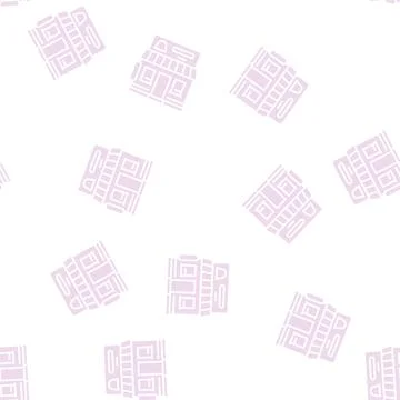Candy store glyph seamless pattern Stock Illustration