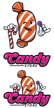 Candy Store Mascot Stockillustratie