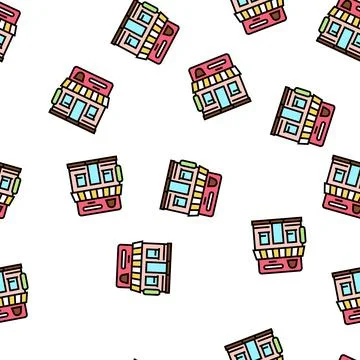 Candy store vector seamless pattern Stock Illustration