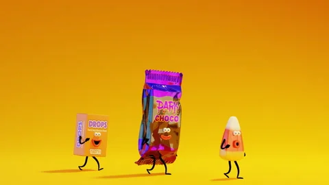 Candy Stride Walk Stock Footage 278689966