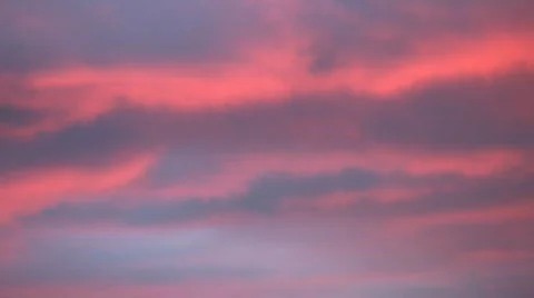 Candy sunset clouds. Timelapse. Stock Footage 191412