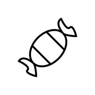 Candy sweet icon. Simple line vector elements of religious holiday for ui and ux Illustrazione stock