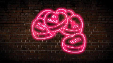 Candy with a sweet message Stock Photos