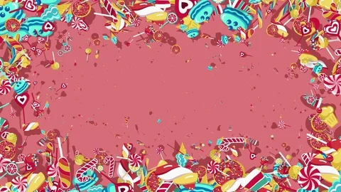 Candy Sweets Background Video stock 87327575