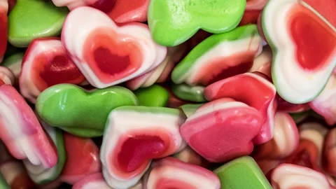 Candy sweets colorful holiday background Stock Footage 160798877
