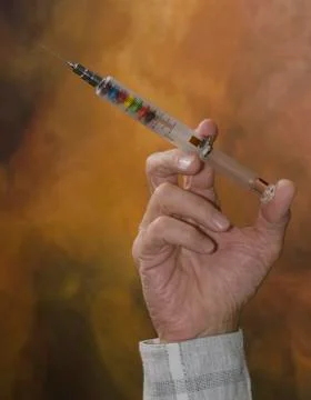 Candy in syringe 1 Stock Photos