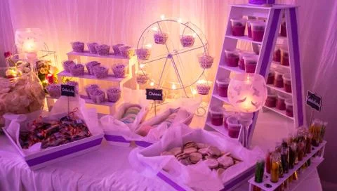 Candy Table Foto stock