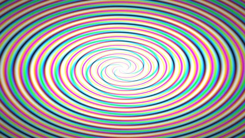 Candy Toothpaste Color Spinner Rings Spiralling Loop Stock Footage 140906263
