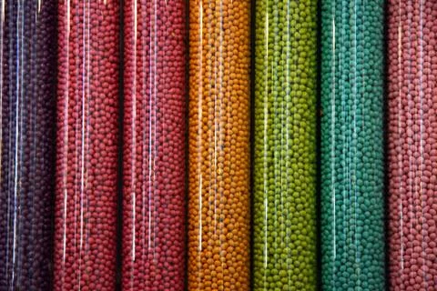 Candy tubes Stock-Fotos