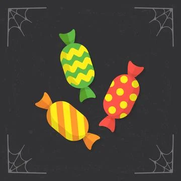 Candy vector halloween icon Stock Illustration