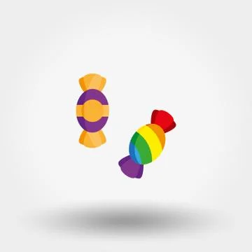Candy vector icon Illustrazione stock