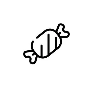 Candy vector icon line style Stock Illustration