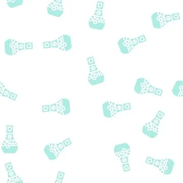 Candy vending machine glyph vector seamless pattern Stockillustratie