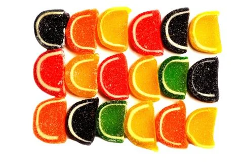 Candy on a white background Stock Photos