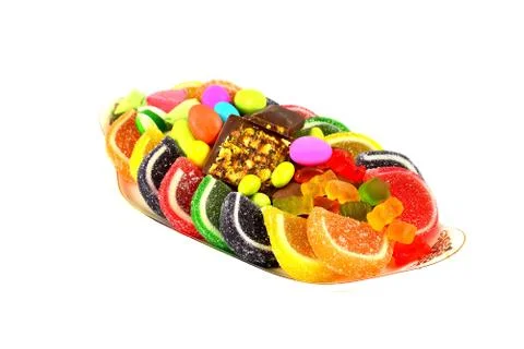 Candy on a white background Stock Photos