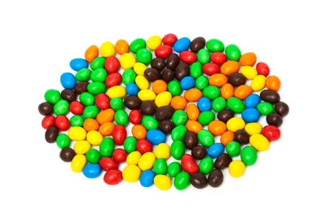 Candy on white background Stock Photos