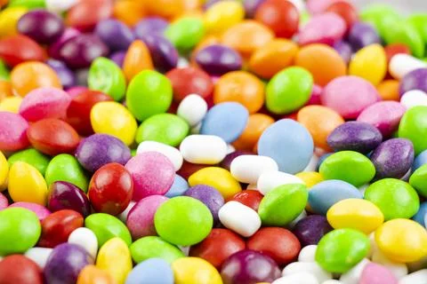 Candy on the white background Stock Photos