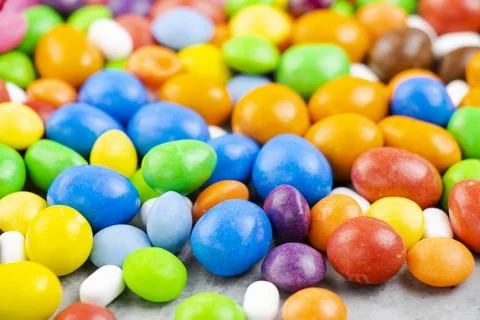 Candy on the white background Stock Photos