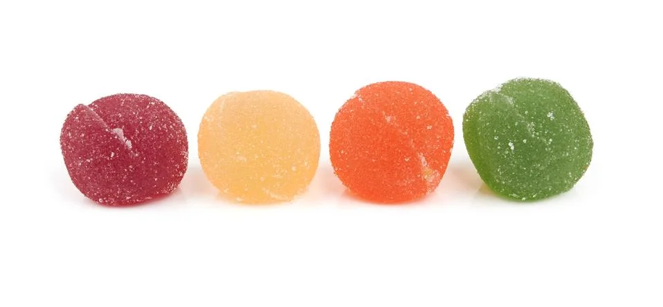 Candy on white Foto stock
